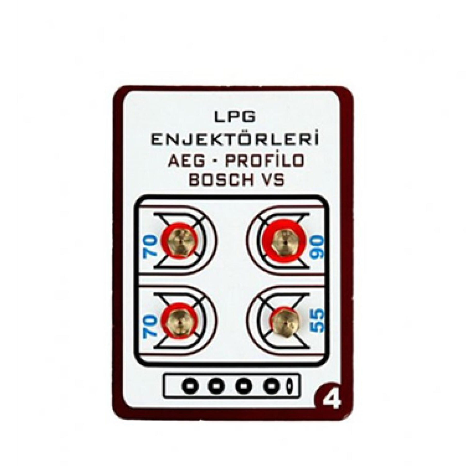 LPG ENJEKTÖRÜ BOSCH 4 NUMARA